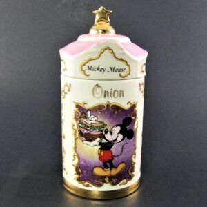 Lenox MICKEY MOUSE 1995 Walt Disney Spice Jar Collection ONION (W1-3)